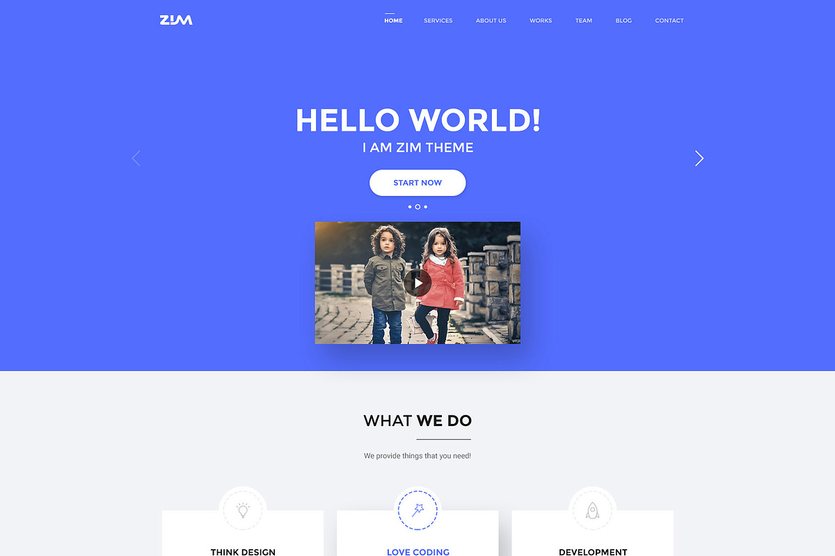 Zim One Page HTML, a HTML Template by Hervat (Photo 3 of 3)