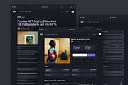 NFT Website, an UI Kit Template by Julia Shagofferova (Thumbnail 6 of 13)