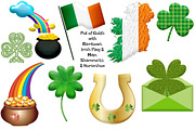 St Patrick's Day Clip Art, an Illustration by FrankiesDaughtersDesign (Thumbnail 4 of 8)