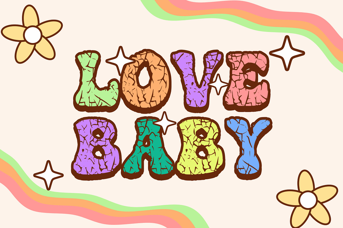 Crumble - Comic Font Types, a Font by KiddoGlyphs Studio (Photo 2 of 3)