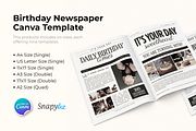 Birthday Newspaper Canva Template, a Magazine Template by Snapybiz (Thumbnail 9 of 10)