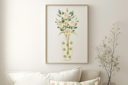 Delicate Flowers & Glass Vases Set, a Decorative Illustration by Sunshine Art (Thumbnail 11 of 13)