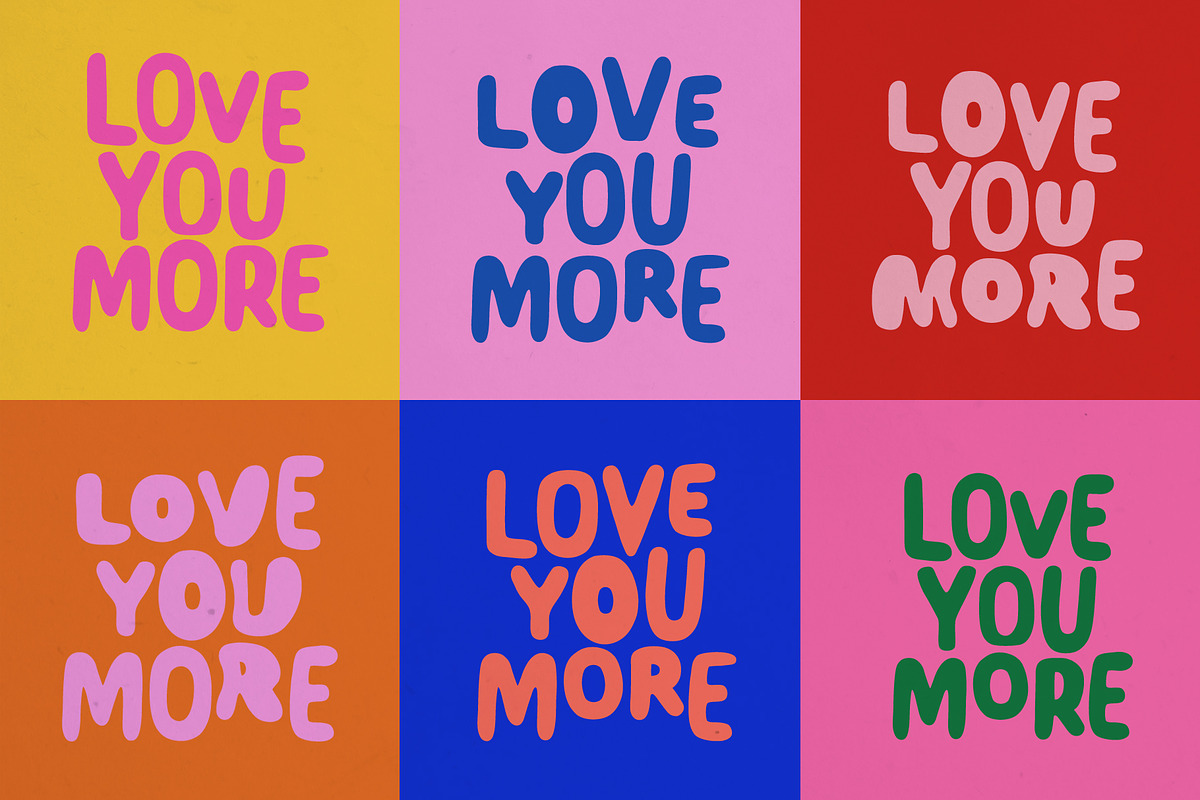 Playful Font - Love You More, a Handwritten Font by pixelcolours (Photo 8 of 15)