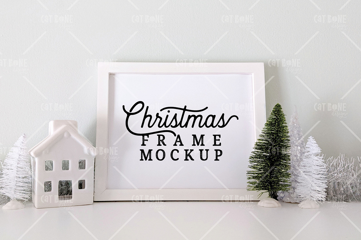 Christmas Frame Mockup 9, a Product Mockup by CatBoneDesign (Photo 1 of 3)
