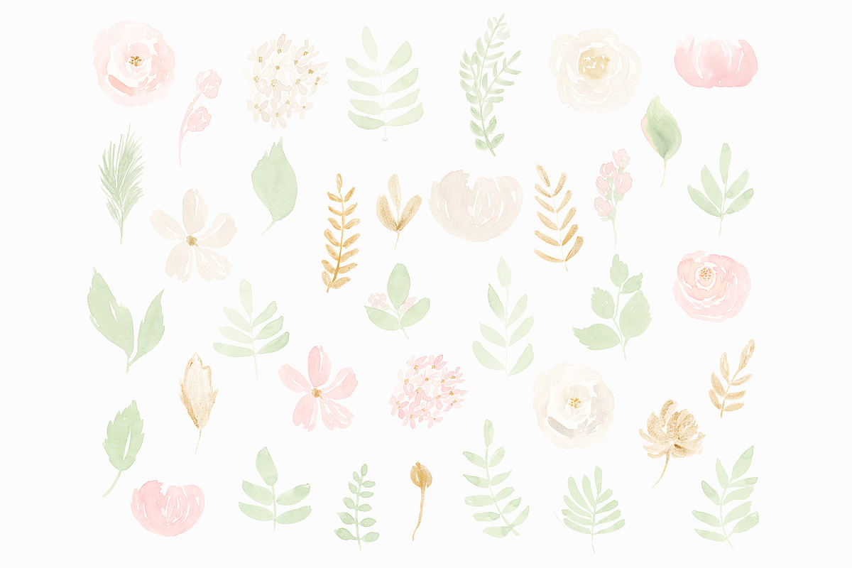 Pastel Watercolor Rainbow Clipart, an Illustration by PrettyGrandmillennial (Photo 5 of 5)
