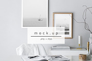 Frame mock up, interior mockup, a Mockup by VISTYLE STUDIO (Thumbnail 1 of 2)