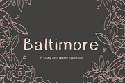 'Baltimore' cozy warm font, a Serif Font by Brunch Club Design (Thumbnail 1 of 6)