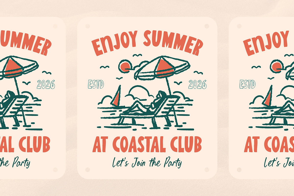 Summertime Tropicalside Font Trio, a Handwritten Font by Get Studio (Photo 3 of 10)