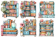 Summer Bookshelf Clipart, an Illustration by Daily.Designs (Thumbnail 8 of 8)