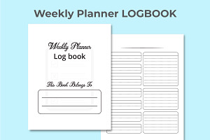 Weekly Planner KDP Interior Notebook