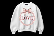 Love Bow PNG, Trendy Valentines Day, a Graphic by Vector Portal (Thumbnail 5 of 6)