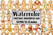 Christmas Gingerbread Man, an Illustration by Design Market (Thumbnail 1 of 3)