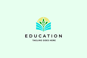 educational growth logo, a Branding & Logo Template by ZHR Creative