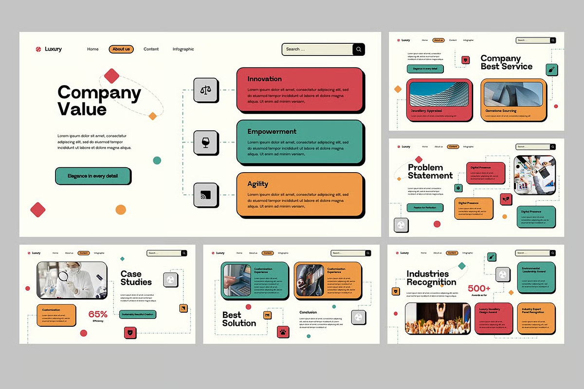 Luxury Brand Brief GSlides, PPoint preview 3