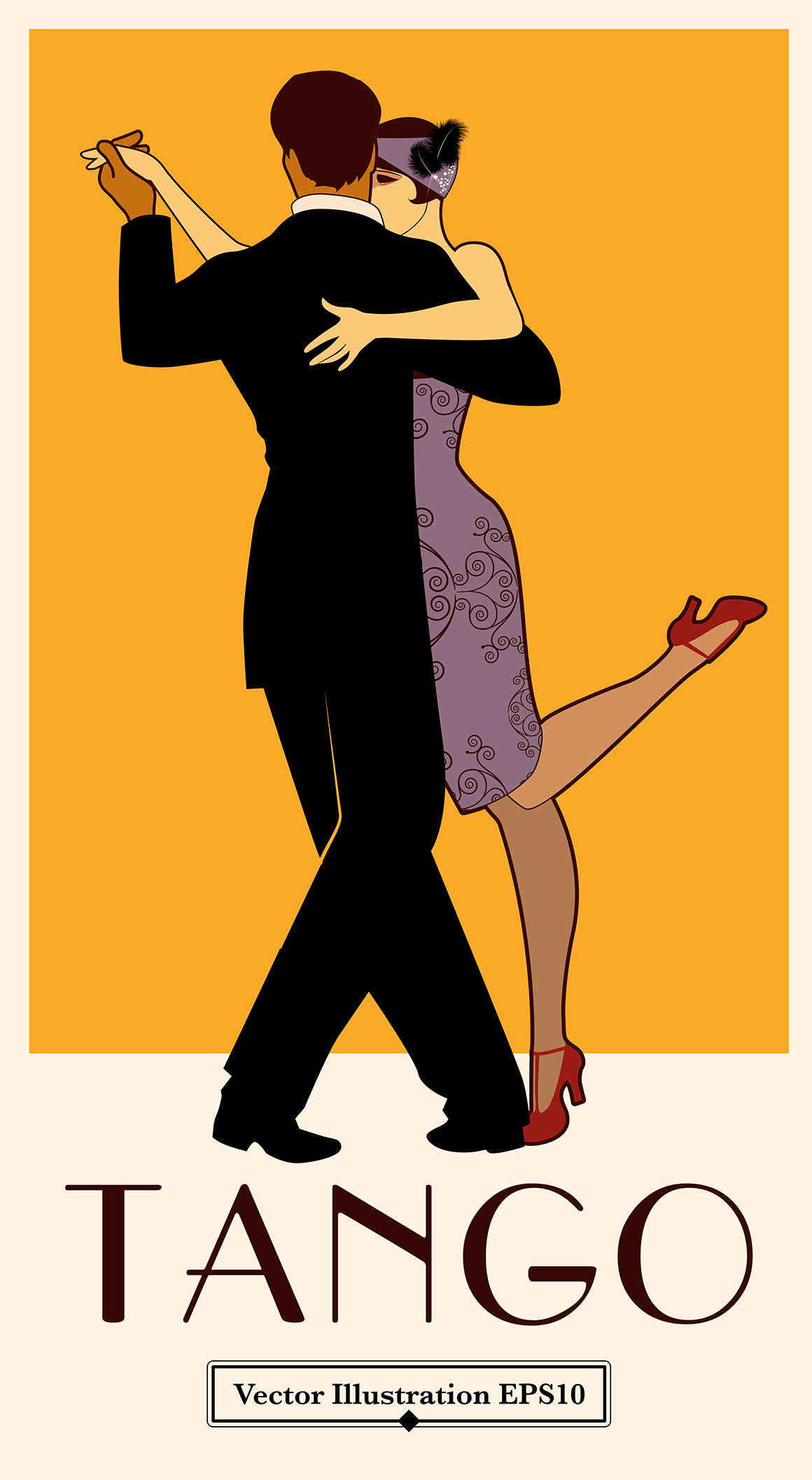 Tango Poster Retro Style | Illustrations ~ Creative Market