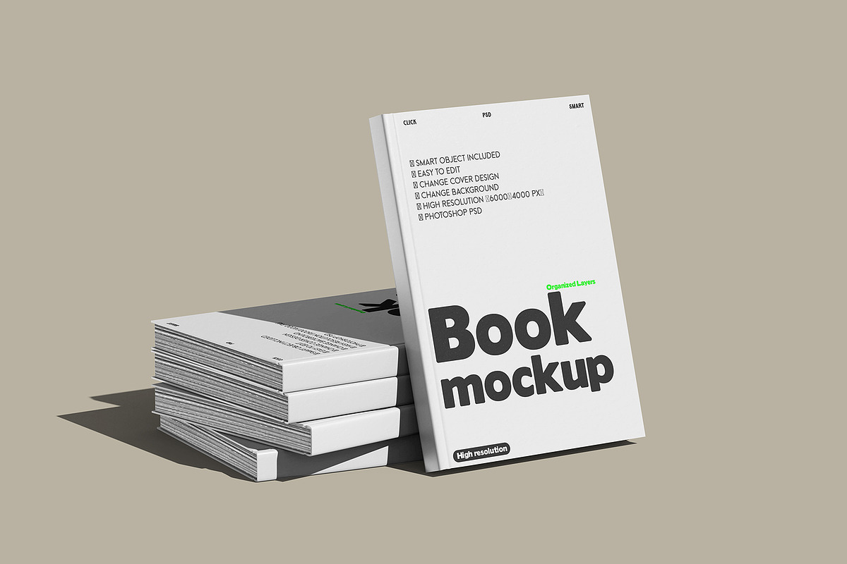 Book Mockup Set, a Books & Magazine Mockup by pixelmock (Photo 7 of 12)