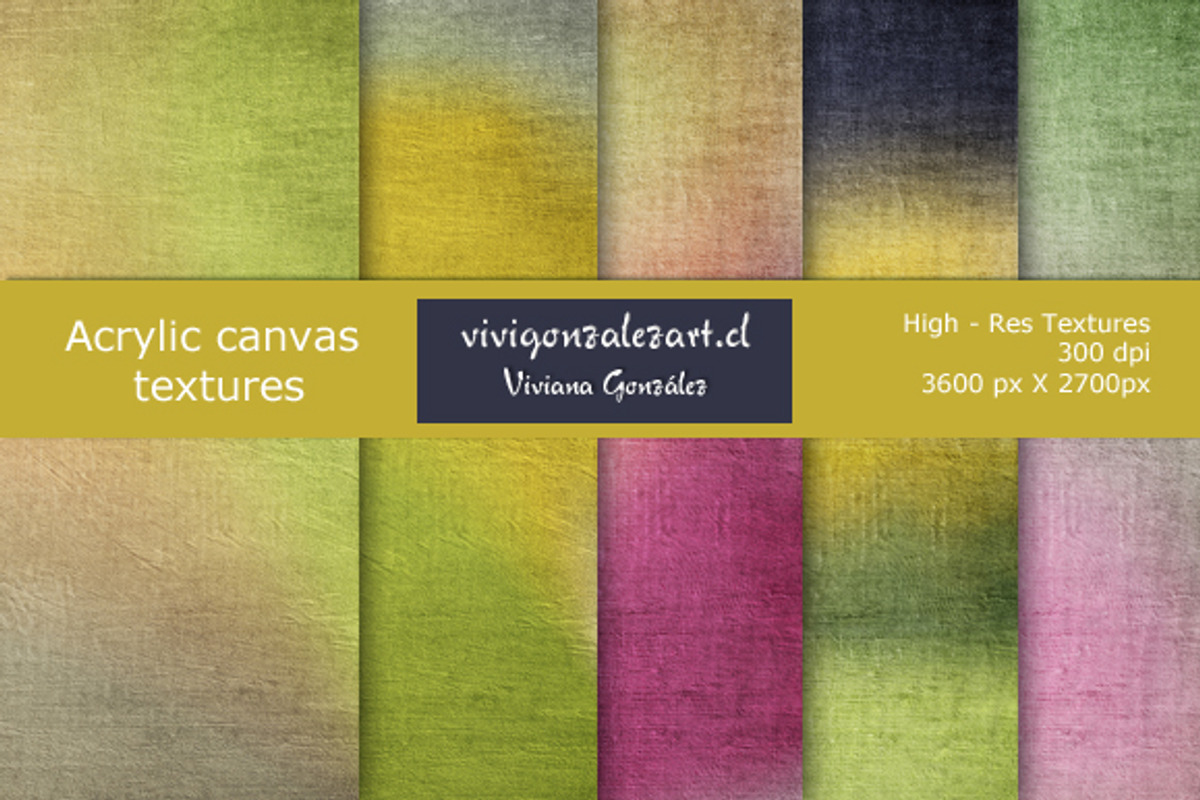 Acrylic canvas textures