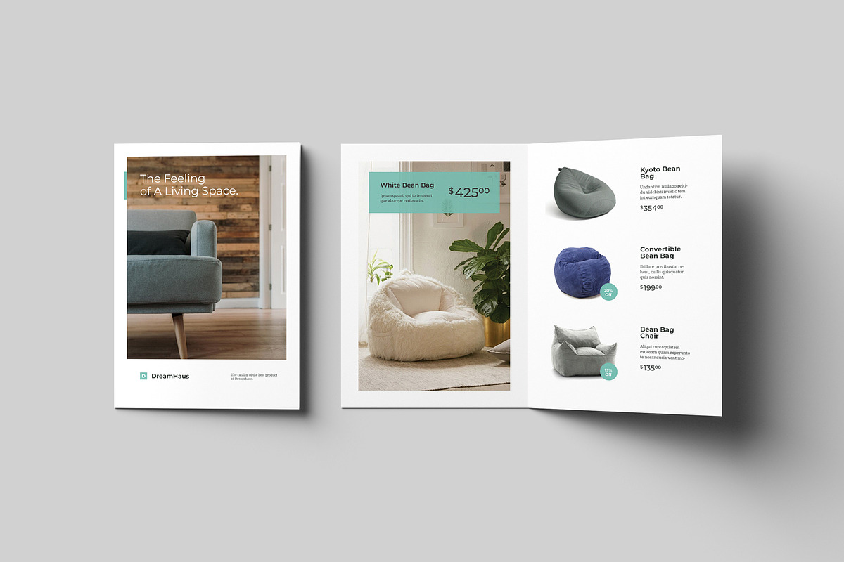 A4 Bifold Brochure Mockups, an Advertising Mockup by artimasa (Photo 2 of 7)