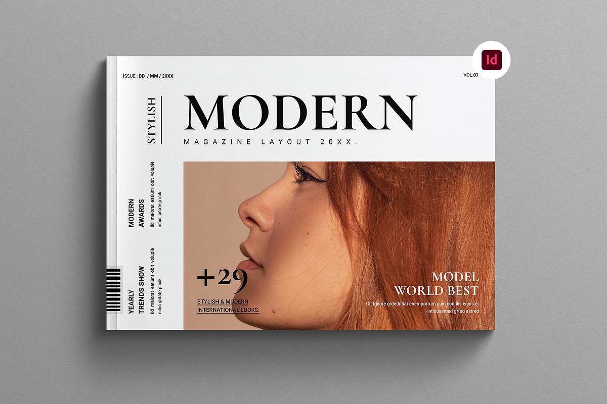 Modern Magazine Layout Landscape, a Magazine Template by Work-Envance (Photo 1 of 8)