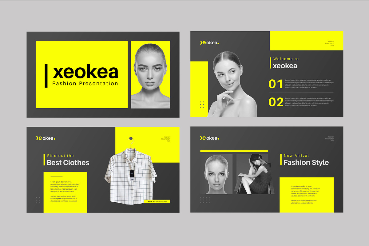 Fashion Presentation Template Design