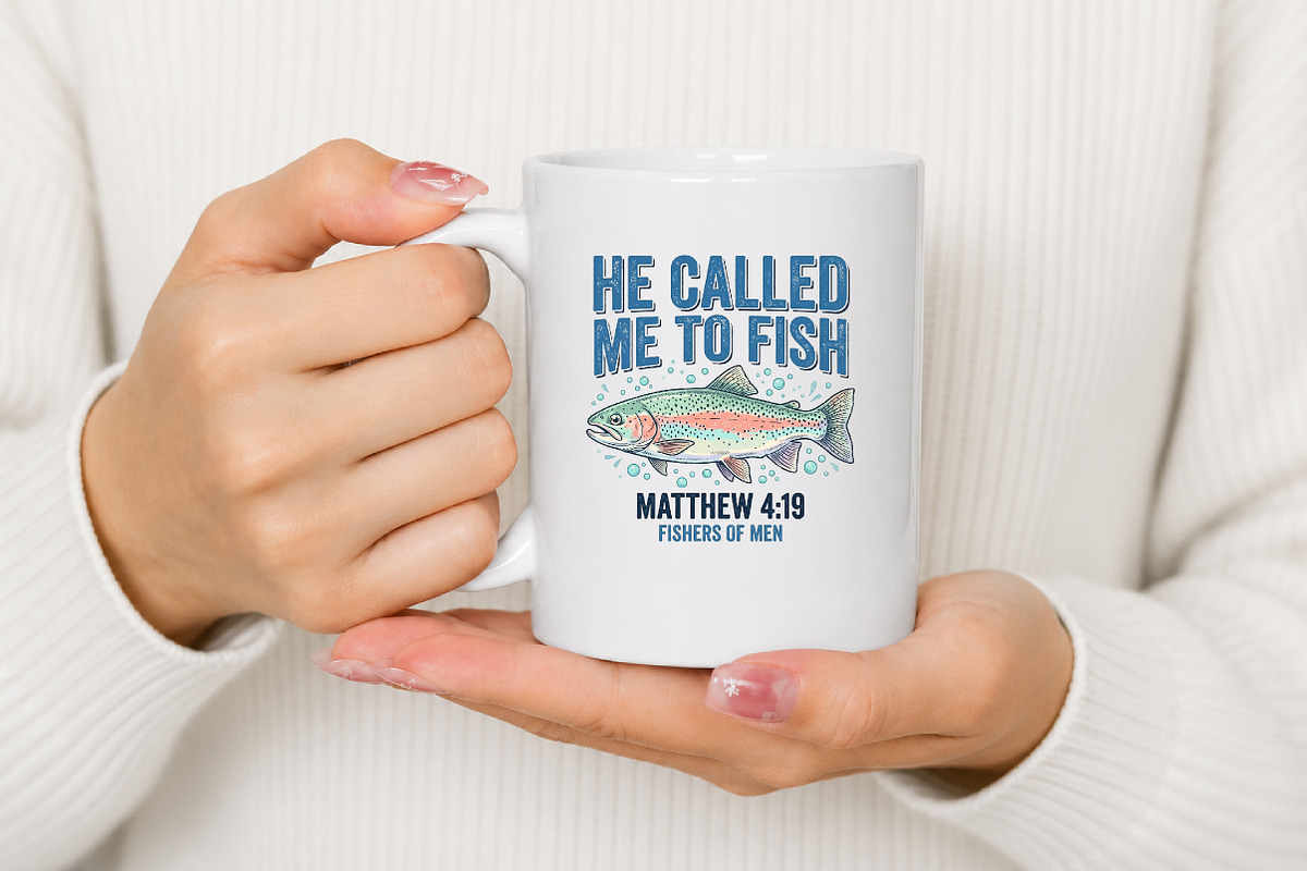 He Called Me to Fish Christian PNG, a Seasonal Illustration by Canvas Craft (Photo 5 of 6)