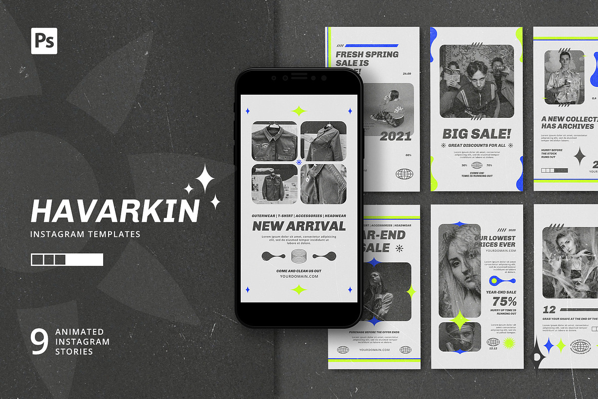 Havarkin - Instagram Templates, a Social Media Template by Rakyu (Photo 1 of 7)