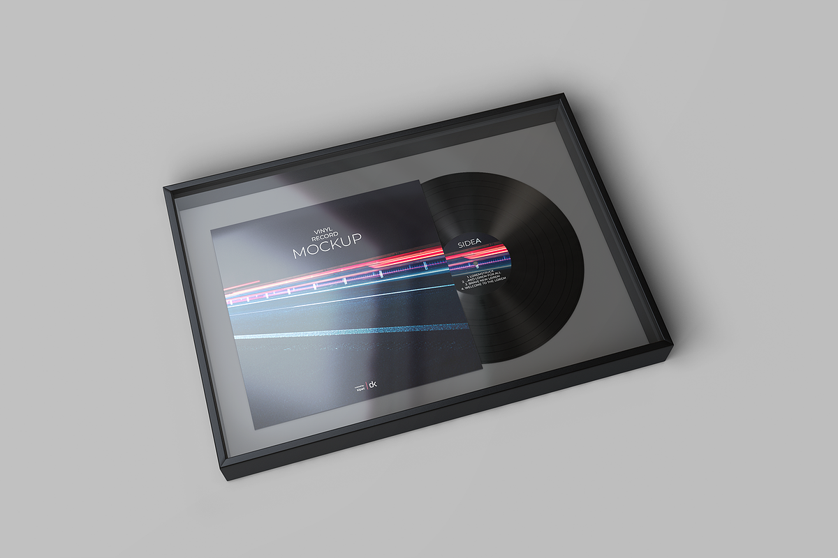 Framed Vinyl Mockup, a Packaging Mockup by KIPET (Photo 8 of 15)