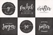 Mademoiselle LOGO KIT + Extras!, a Script Font by Pink Coffie (Thumbnail 8 of 15)