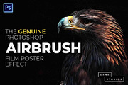 Airbrush Poster Photoshop Action, an Action Add-On by Dene Studios (Thumbnail 1 of 15)