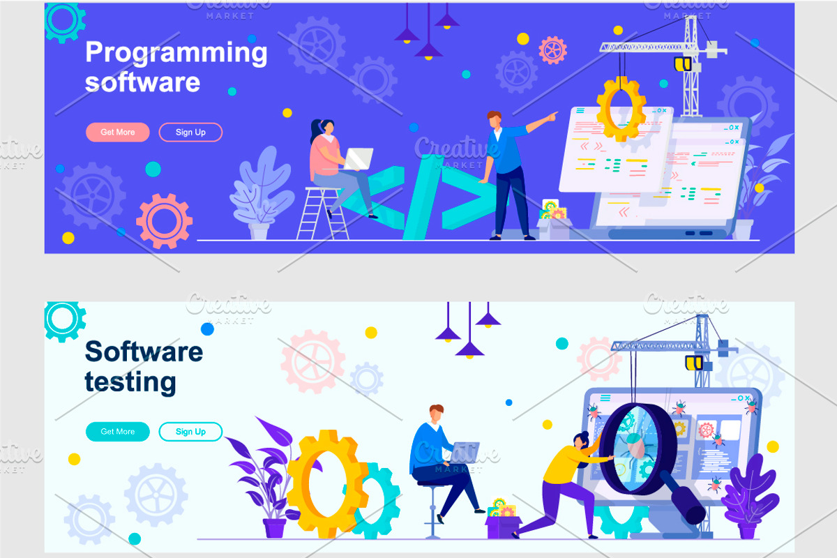 Flat Web Banners Template Kit, a Templates & Theme by alexdndz (Photo 21 of 26)