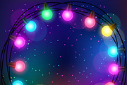 Celebration background with garland., a Card Template by incomible (Thumbnail 3 of 3)