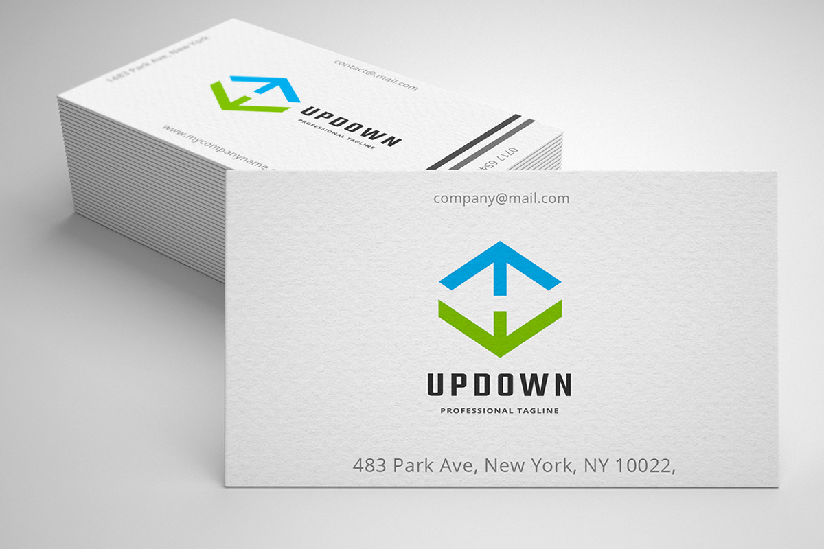 Up Down Logo, a Branding & Logo Template by Design_Planet