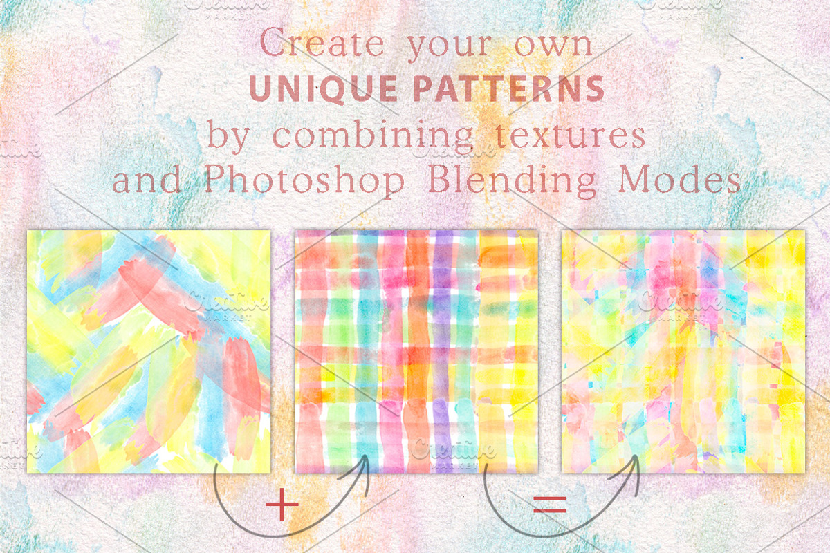 Rainbow watercolor seamless pattern, a Pattern Graphic by antuanetto (Photo 6 of 9)