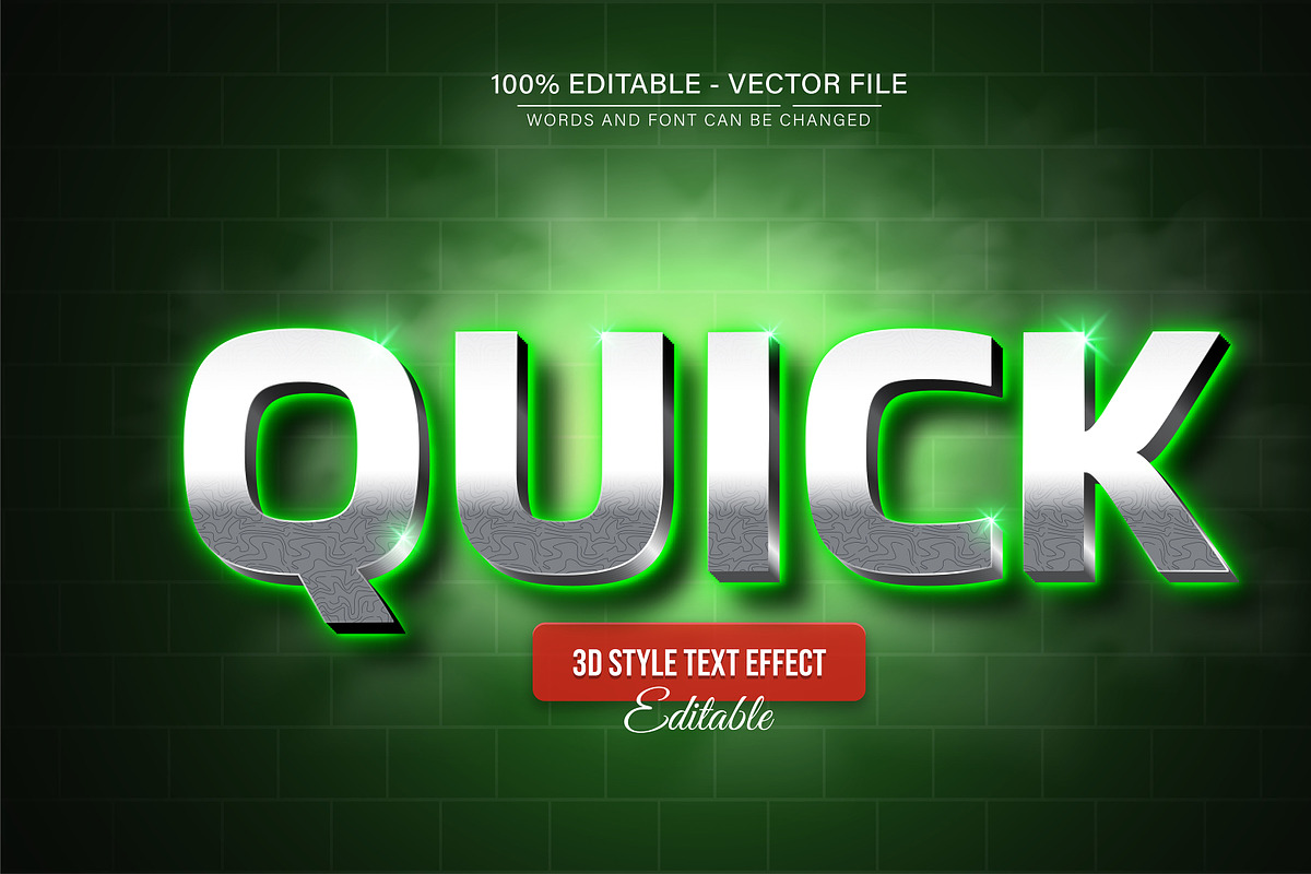 3D Text Effects Collection Vol 37, a Graphic by Aglonemadesign (Photo 6 of 9)