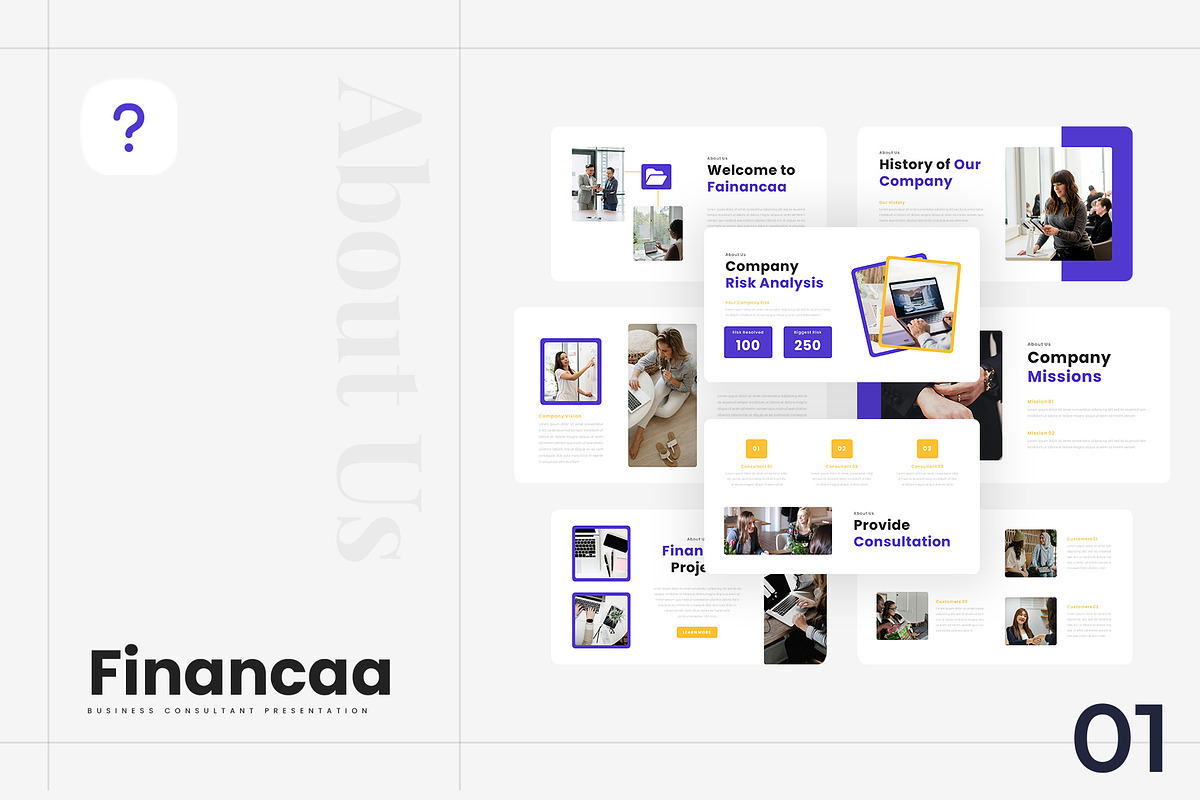 Financaa - Consultant PowerPoint, a Presentation Template by Ermedia Studio (Photo 2 of 8)