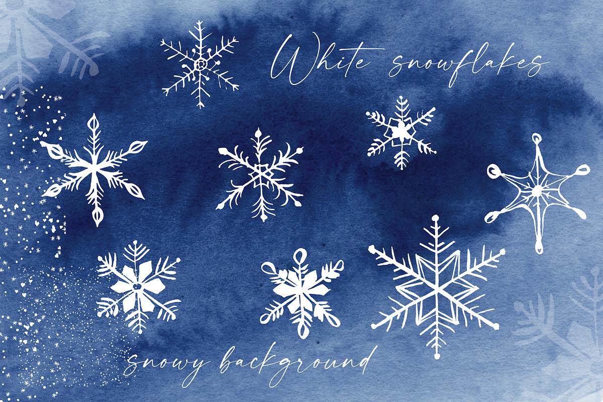 30% SALE Snowflakes, a Decorative Illustration by Olga Koelsch (Photo 7 of 9)