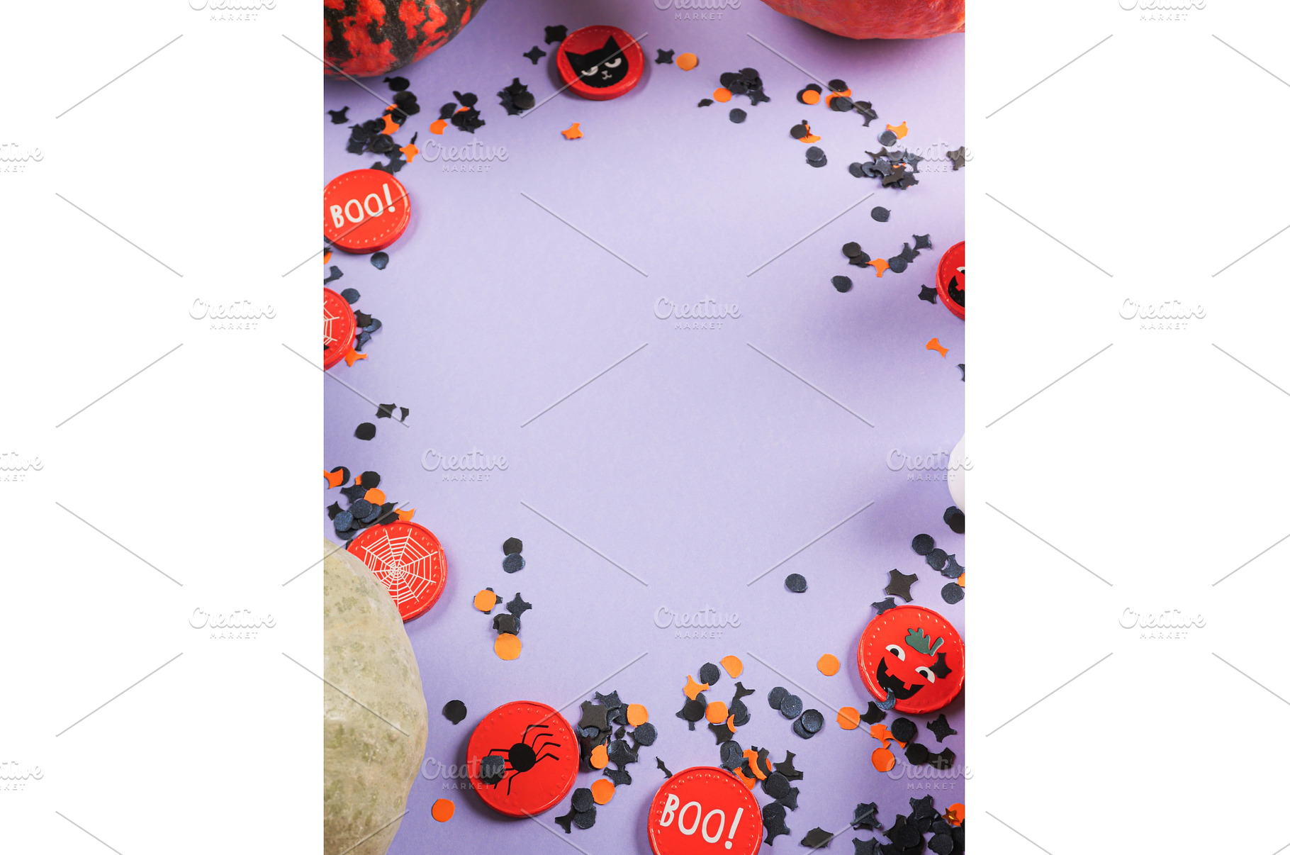 Halloween purple frame background, a Holiday Photo by Lifemorning