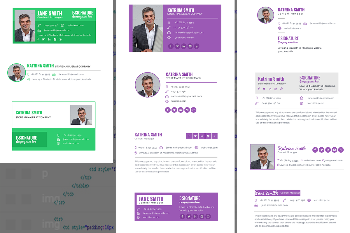 R35 HTML Responsive E-Signature, an Email Template by QuickArtisan (Photo 20 of 27)