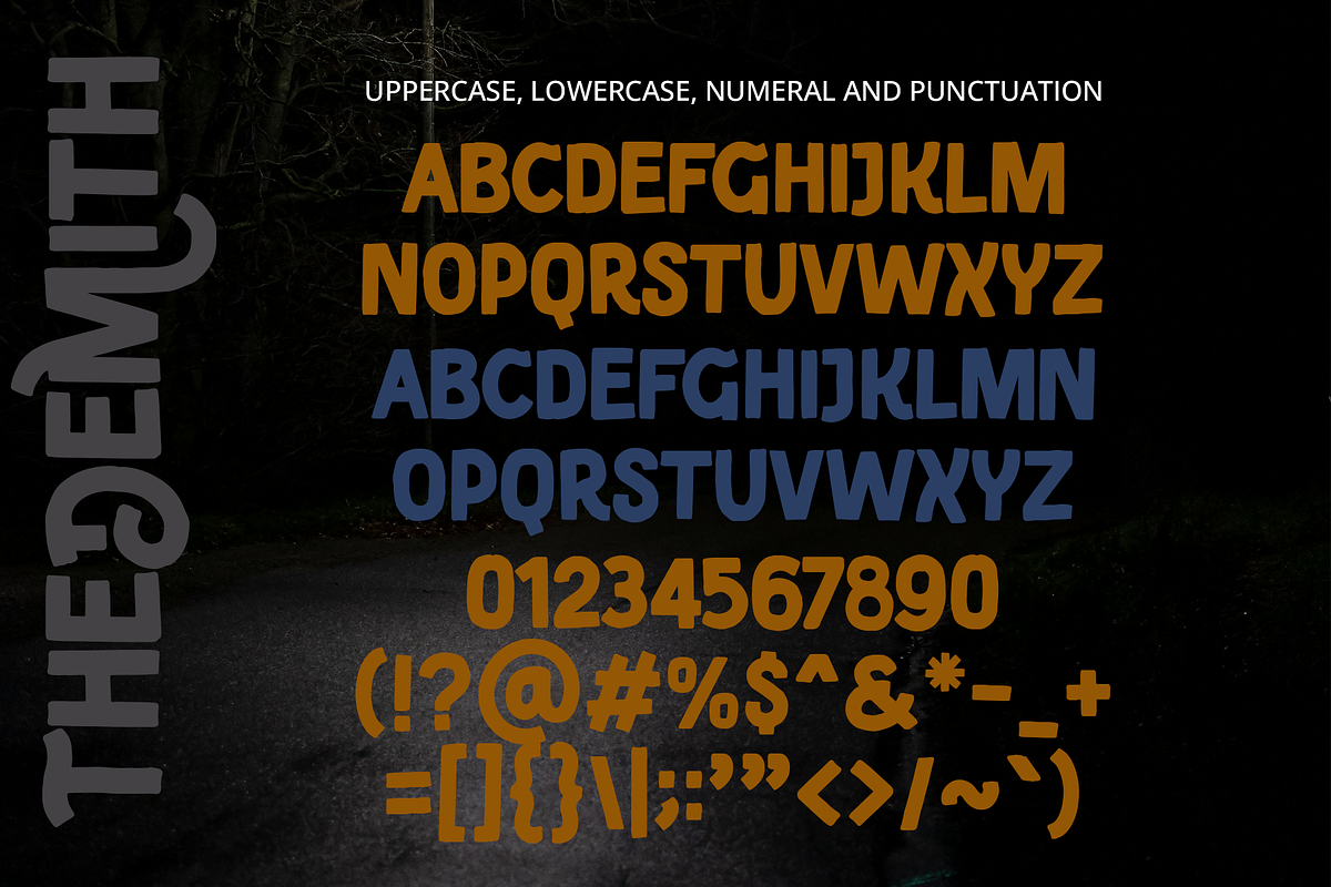 Thedemith - A Display Font, a Sans Serif Font by overlaytemplates