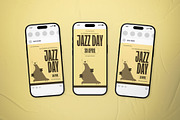 Vintage International Jazz Day Flyer, a Flyer Template by The Good Store (Thumbnail 2 of 2)