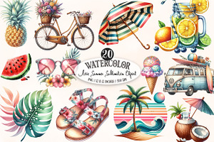 Love Summer Sublimation Bundle, an Illustration by Designking