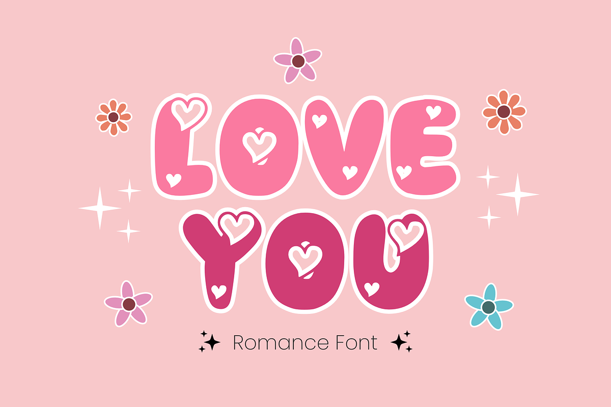 Heart Story - Cartoon Font Types, a Font by KiddoGlyphs Studio (Photo 3 of 3)
