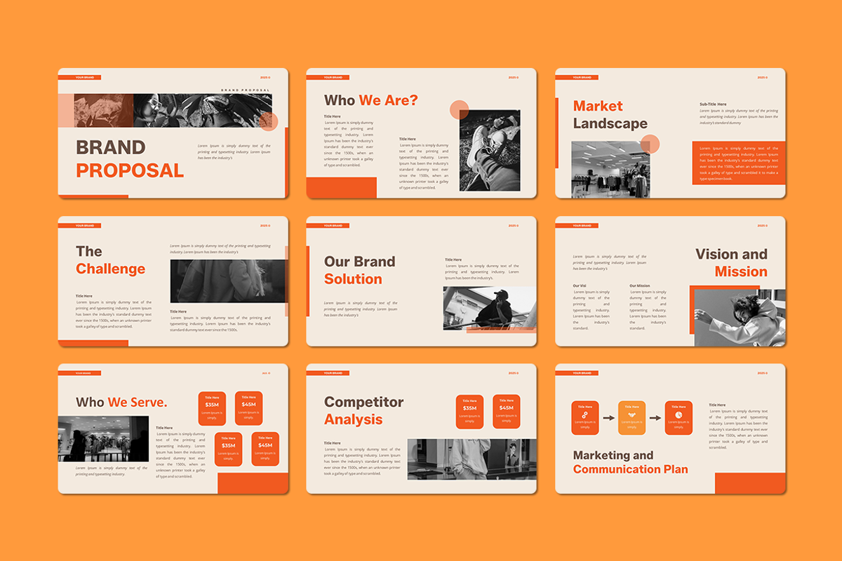 Brand Proposal - Google Slides, a Presentation Template by QR Design Studio (Photo 2 of 3)
