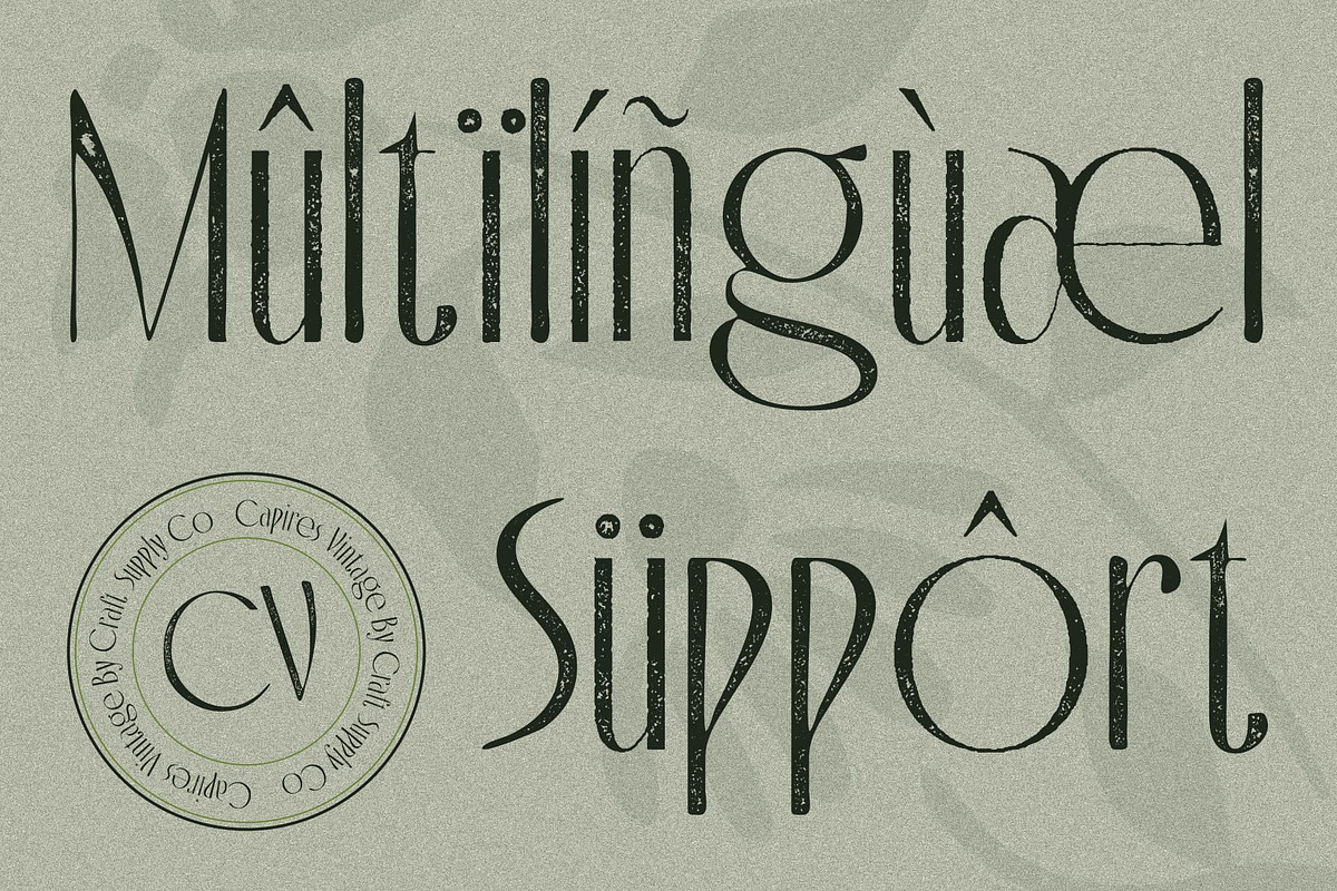 Capires Vintage, a Sans Serif Font by Craft Supply Co. (Photo 3 of 8)