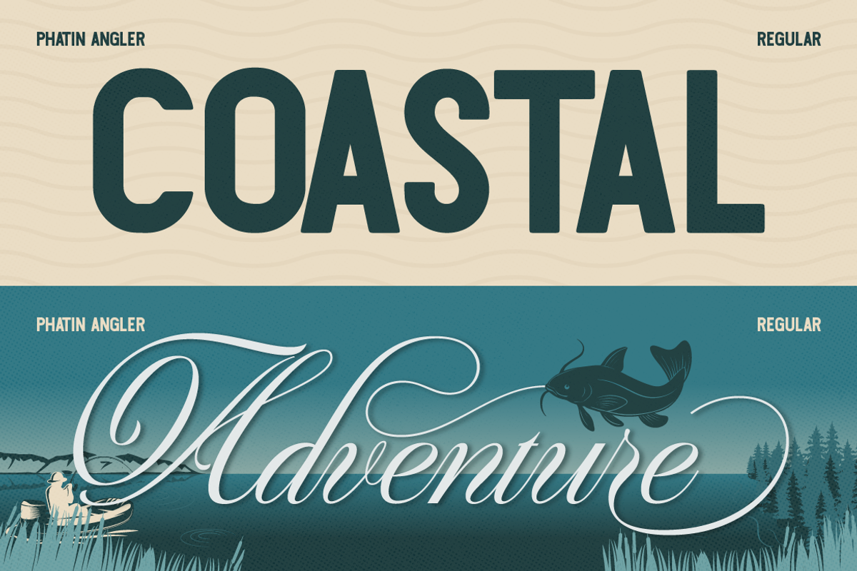 Phatin Angler, a Handwritten Font by Burntilldead (Photo 4 of 11)