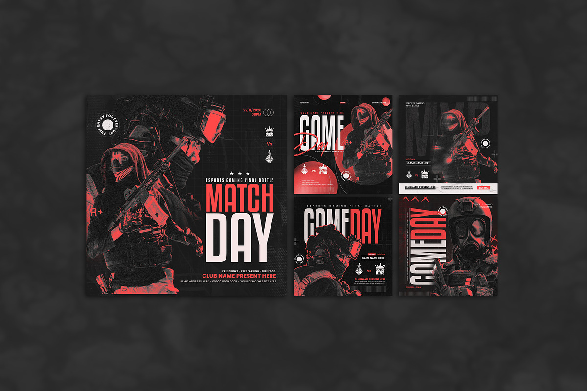 Esports Social media template design, a Social Media Template by Tanmoy Topu (Photo 2 of 7)
