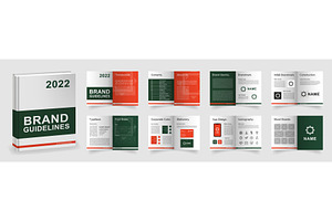 Dark Green Brand Guidelines Template