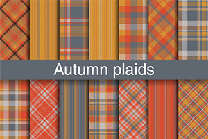 1 Autumn Plaid Patterns EPS JPG