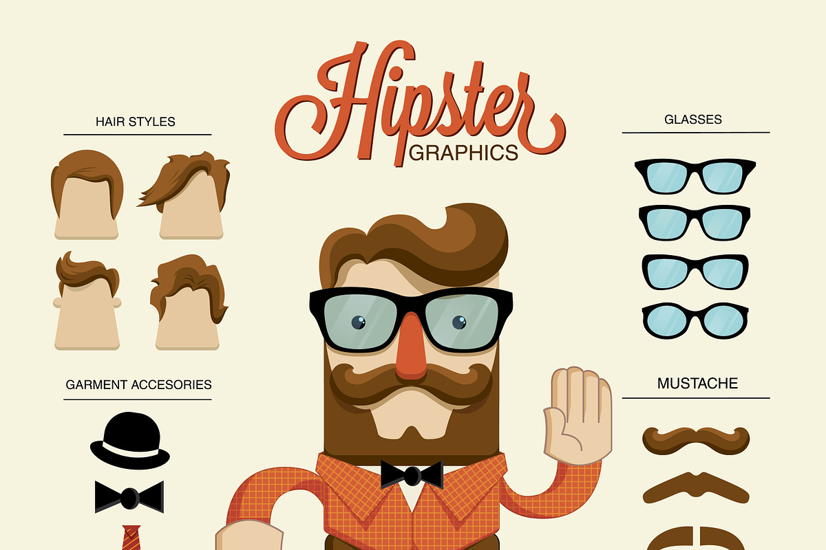 Hipster Character Designs, a Work Illustration by smithytomy (Photo 2 of 5)