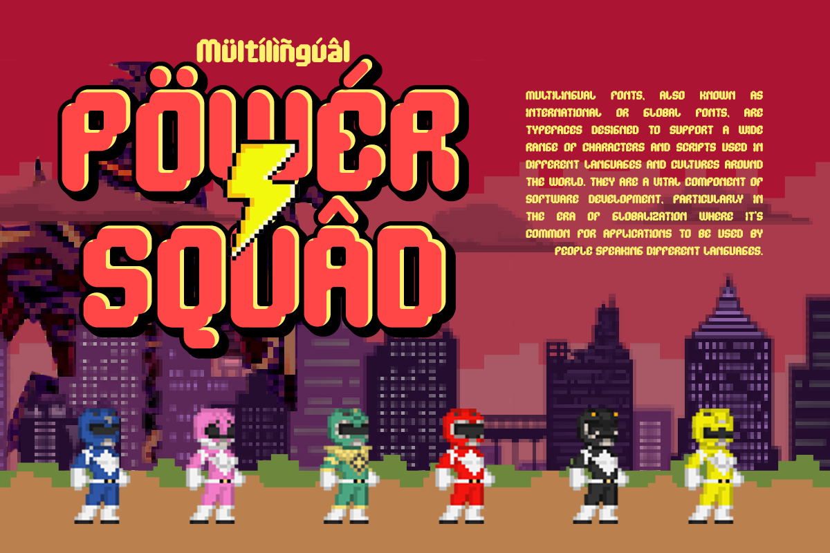 Nano Pix - Pixel Game Family, a Font by Dharmas Foundry (Photo 11 of 12)